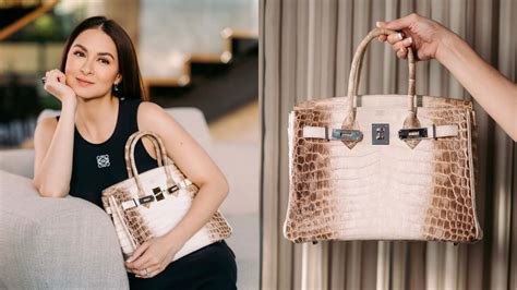 hermes bag collection of marian rivera|LOOK: Marian Rivera's New Himalayan Hermes Birkin Bag.